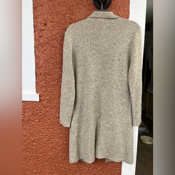 Monteau Los AngelesCardigan Open Front Blazer Style Marled Grey/Tan Size Medium - Picture 4 of 5